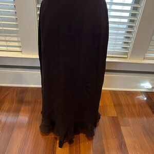 Cynthia Howie Maggy Botique Women’s flowy elegant brown skirt size 12